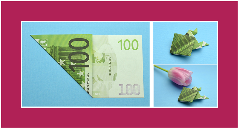 100 Euro Geldschein falten
