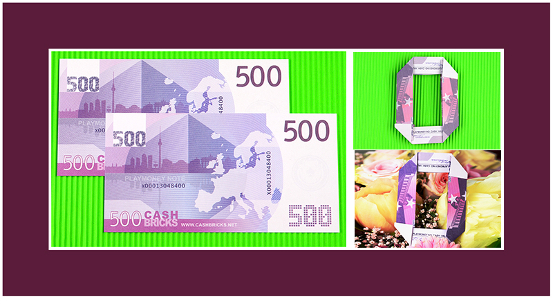 Geldscheine falten 500 Euro
